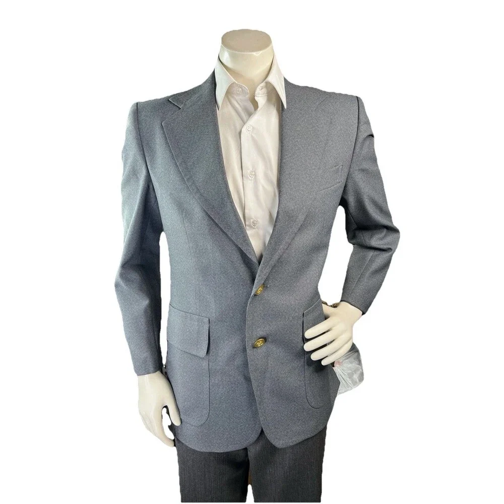 Vintage 70s JC Penny Blazer Mens 38L  Classic Retro Stretch